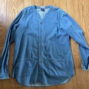 Vintage Bevilacqua Denim Shirt Tenue De Nimes Size Medium Made In Italy